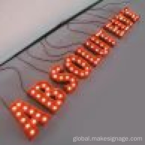 Glowing Alphabet Signs Giant Lighted Alphabet Displays Supplier